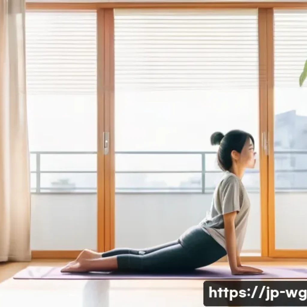 아침 루틴과 수면의 질 향상 관계 - **Prompt:** A bright and airy morning scene inside a modern Japanese apartment. Sunlight streams thr...